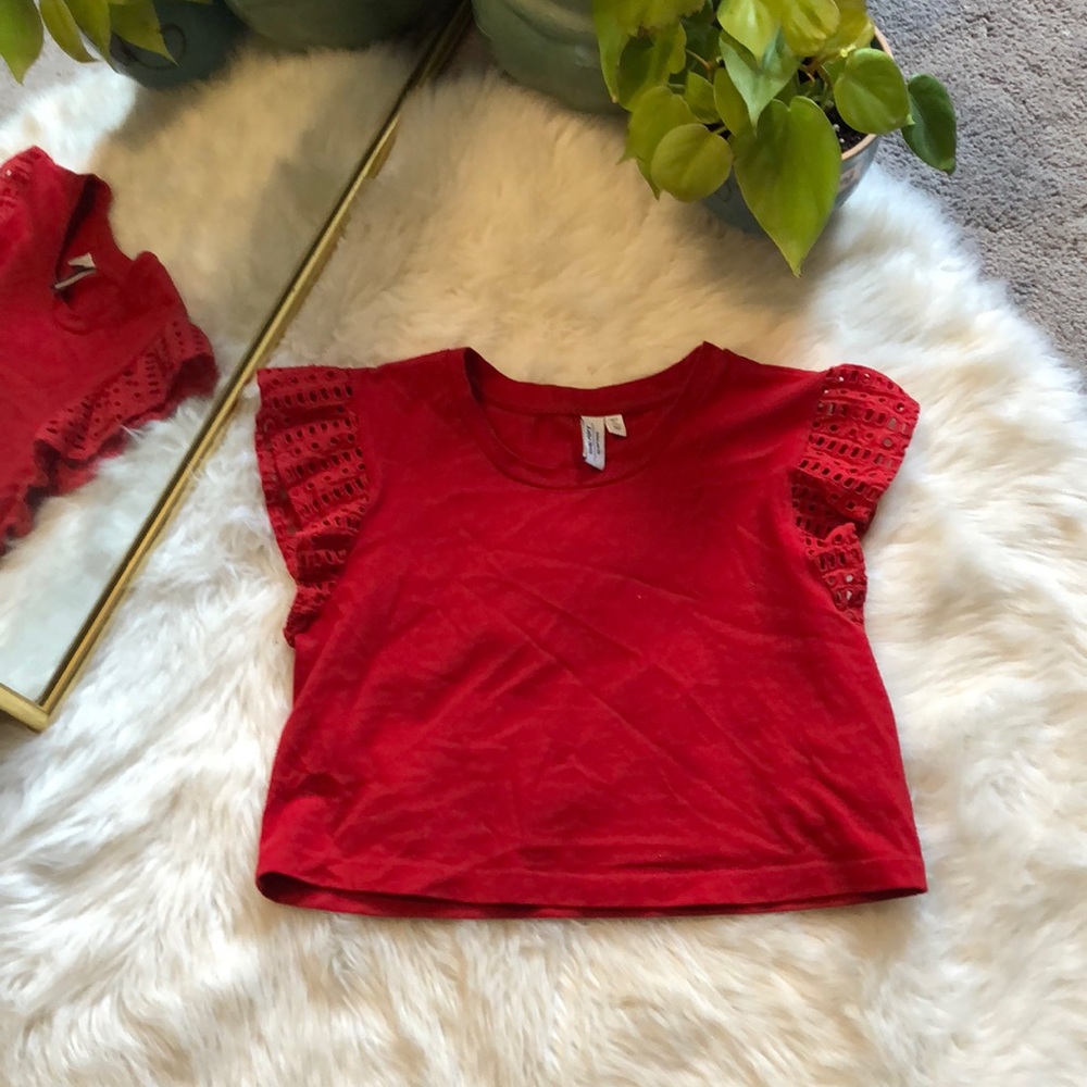 & Other Stories Red Crop Tank